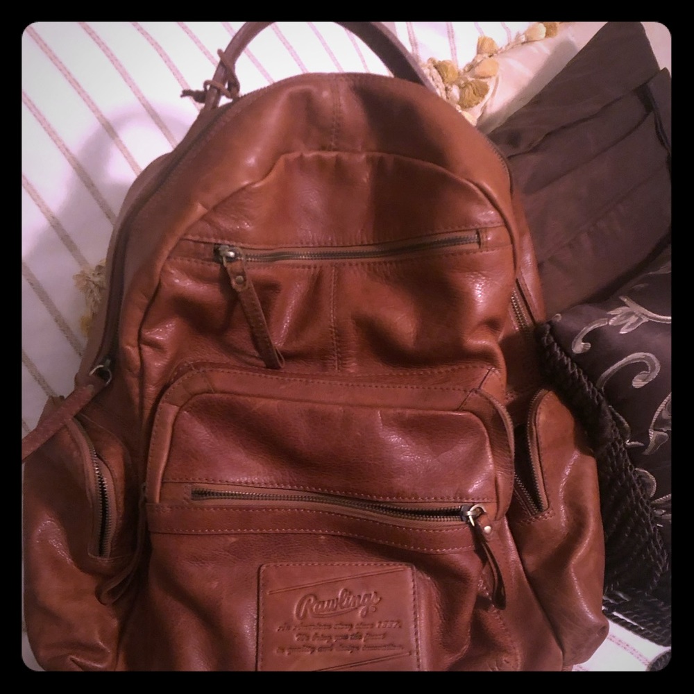 Rawlings Rugged Genuine Leather Backpack
